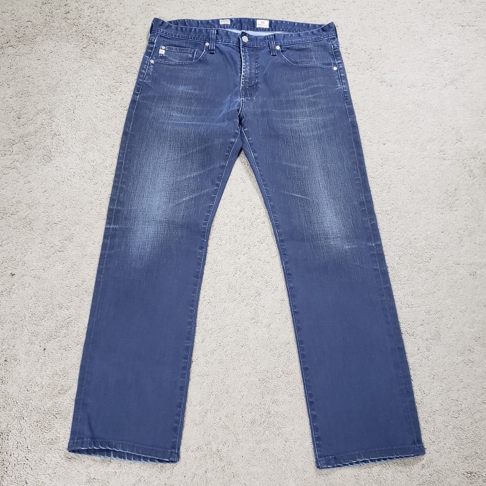 AG Adriano Goldschmied The Matchbox Jeans Mens 36x30 Blue Slim Straight Leg
